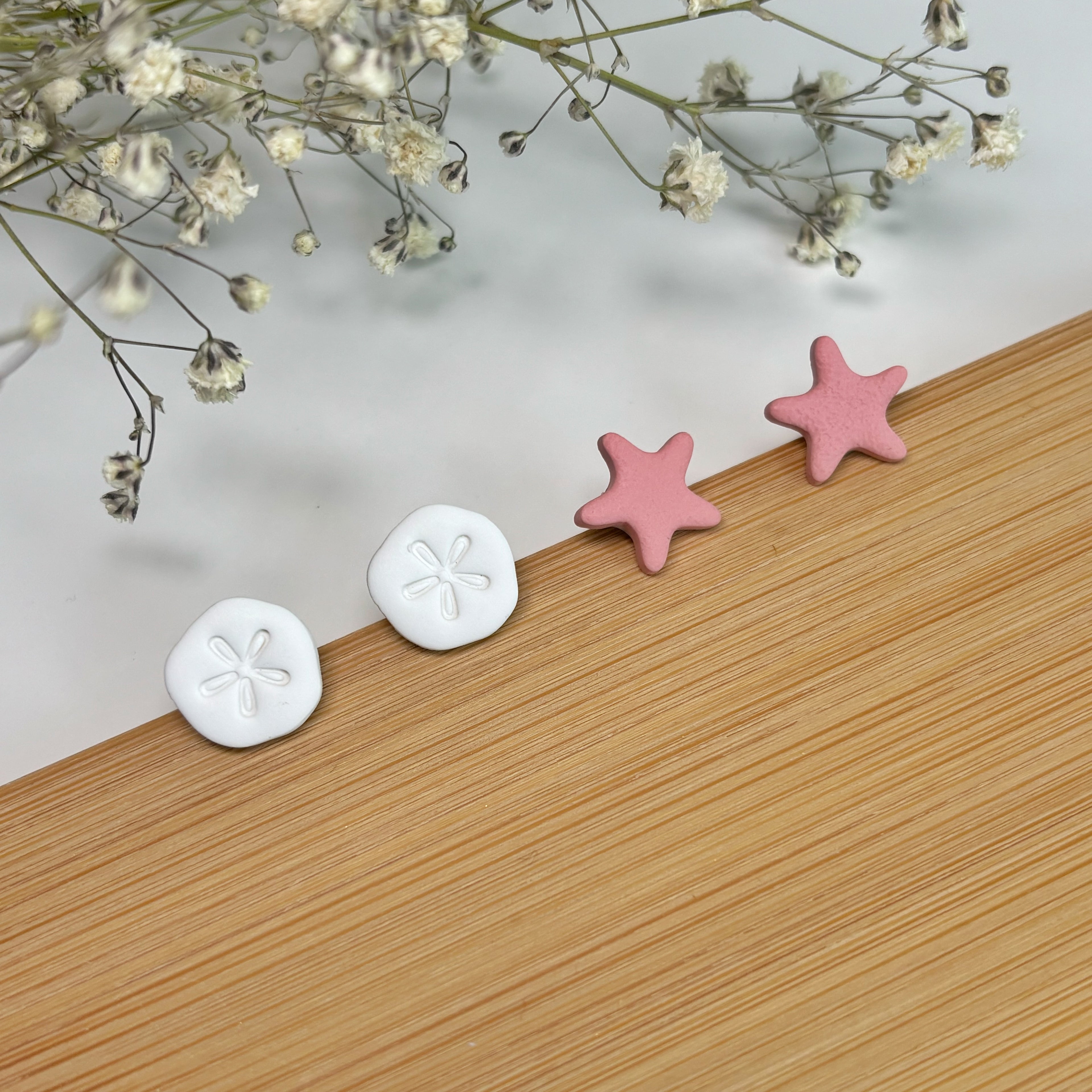 Starfish & Sand Dollar Stud Duo