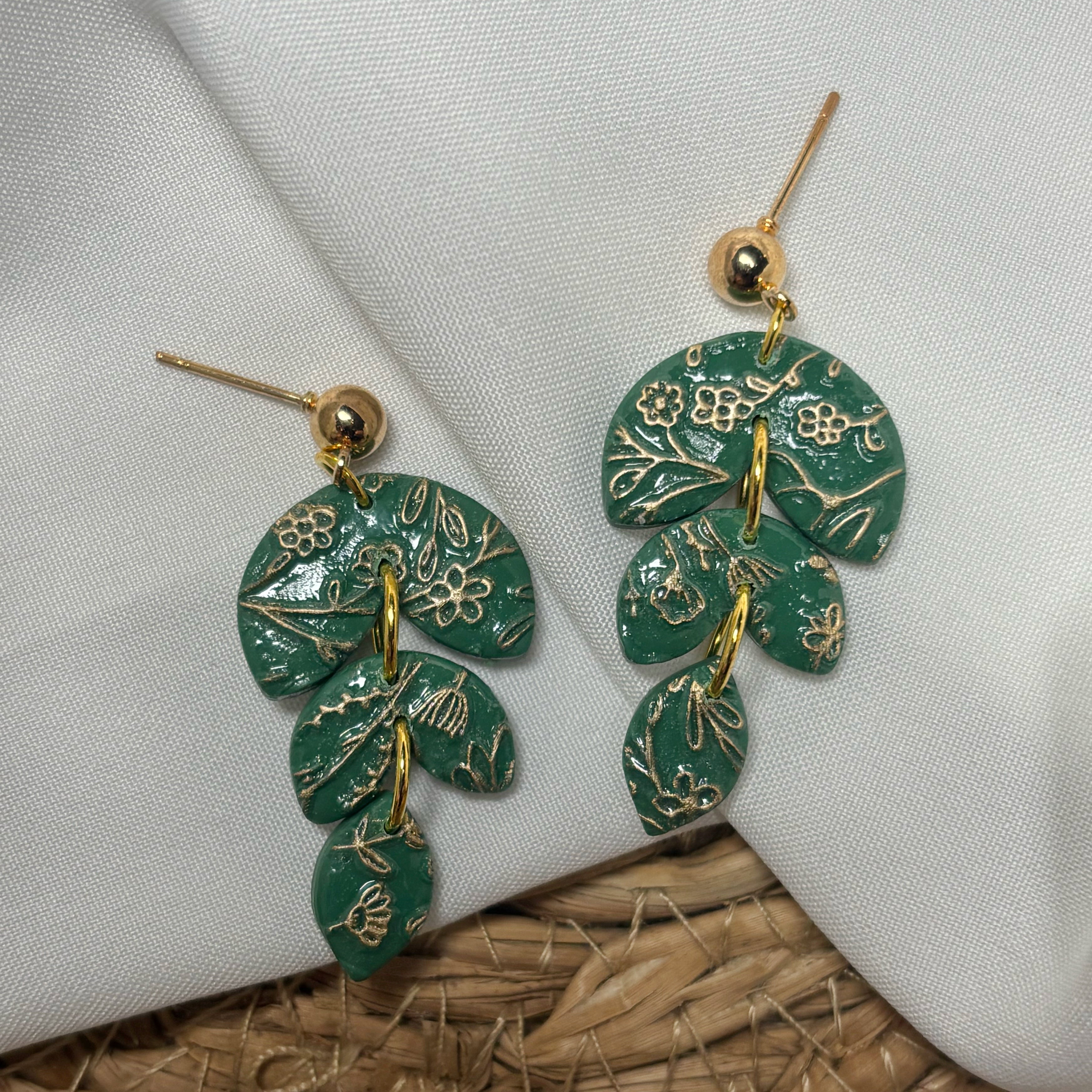 Gilded Leaves Dangles