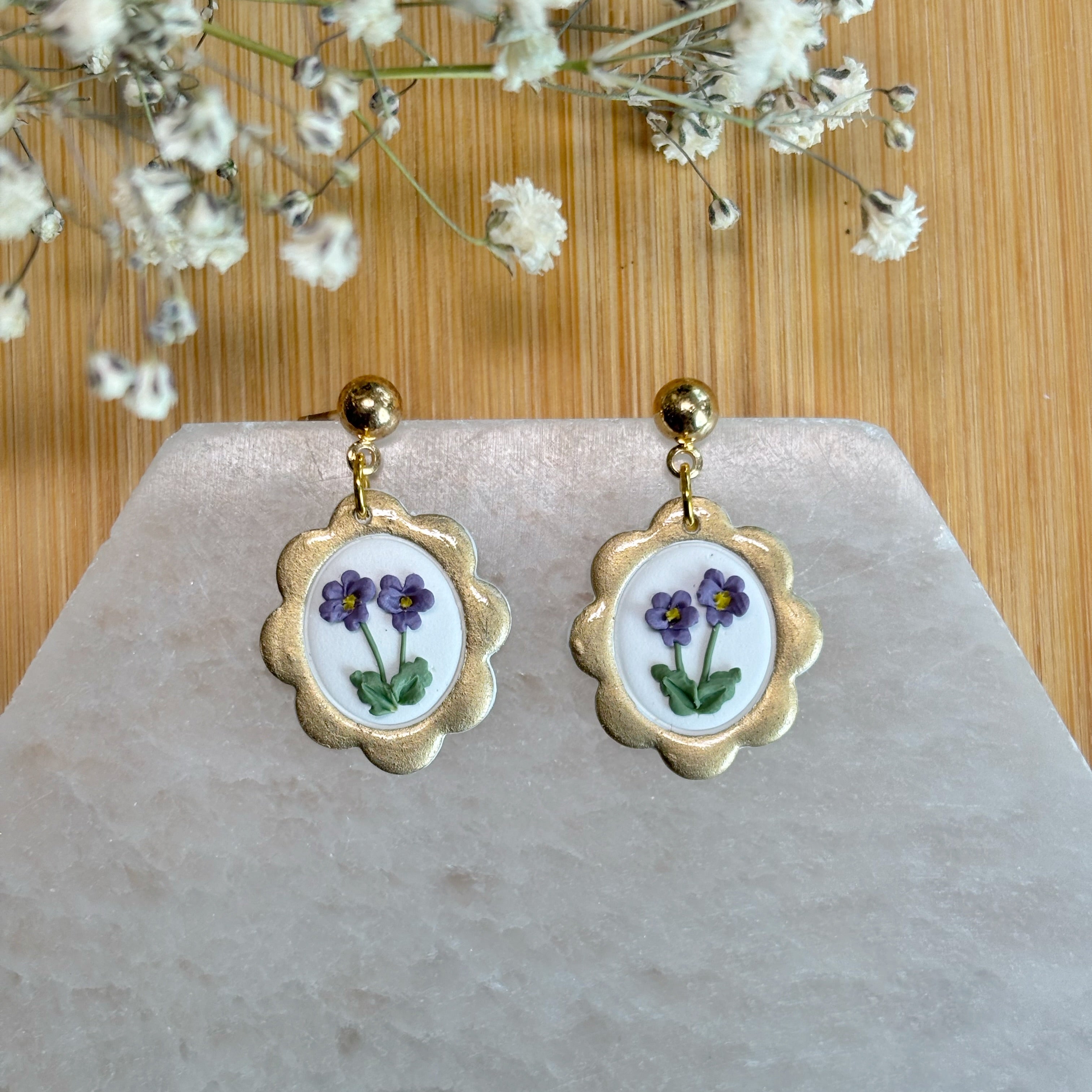 Birth Flower Dangles