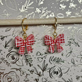 Patterned Bow Dangles