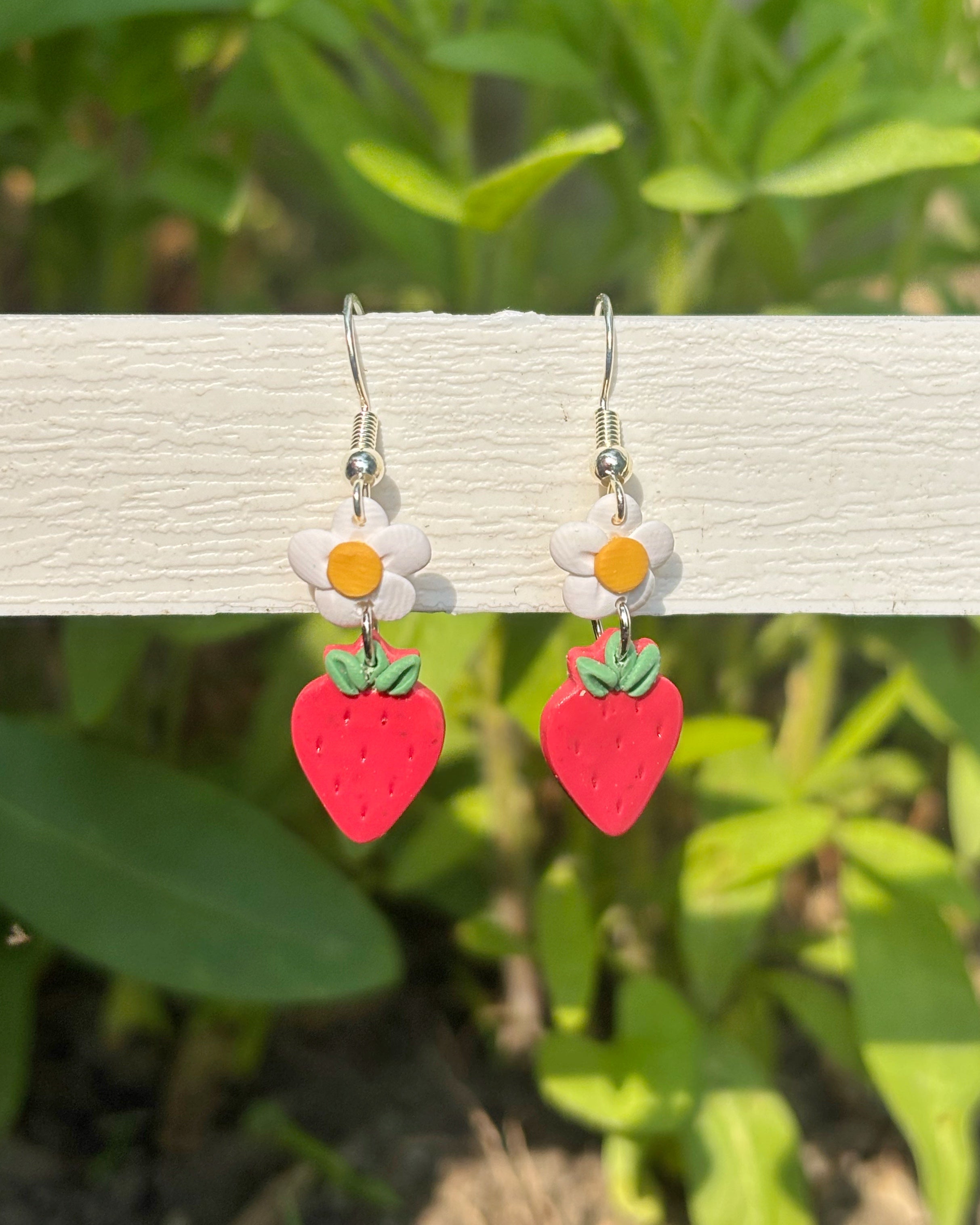 Strawberry Blossom Dangles
