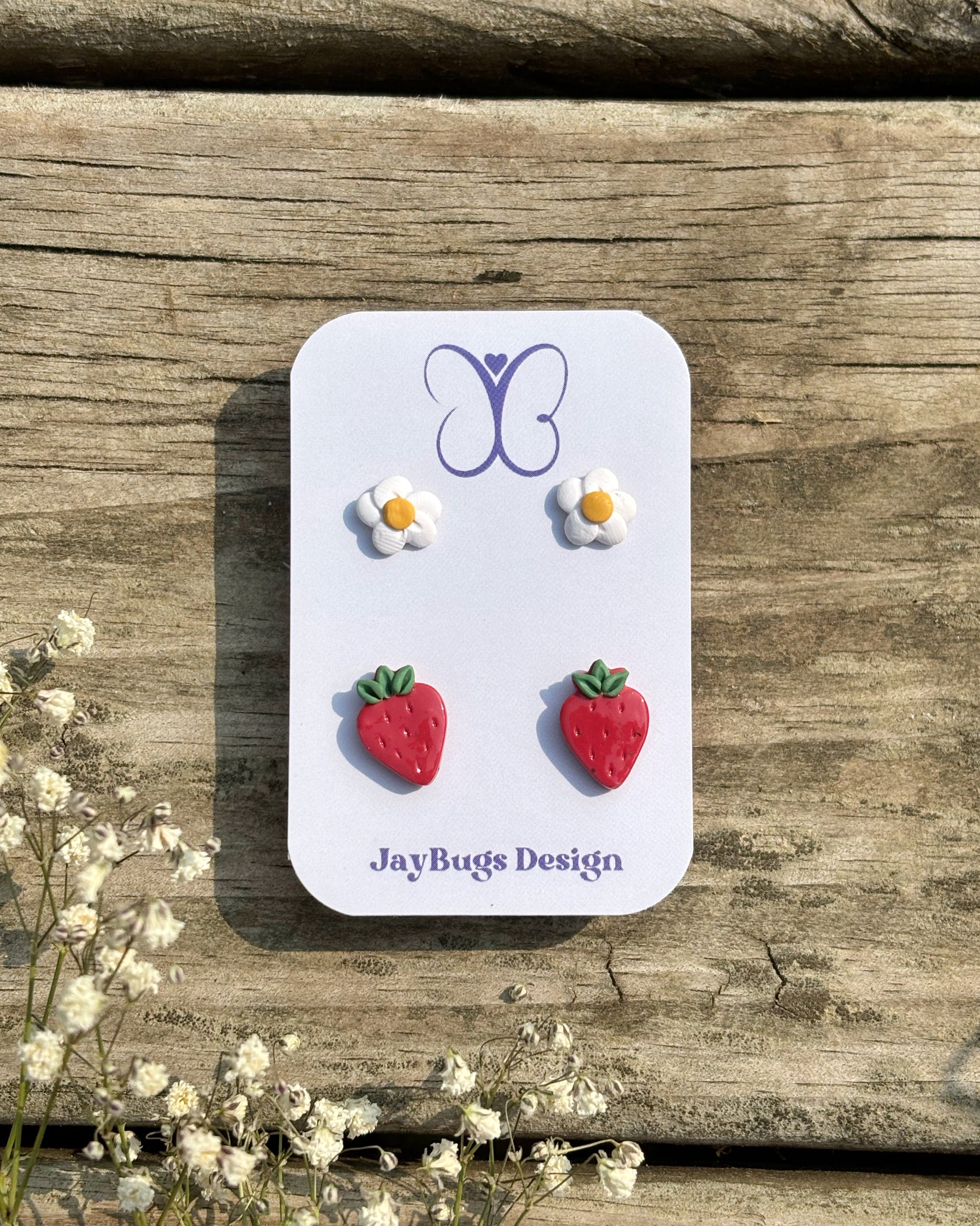 Strawberry Stud Duo