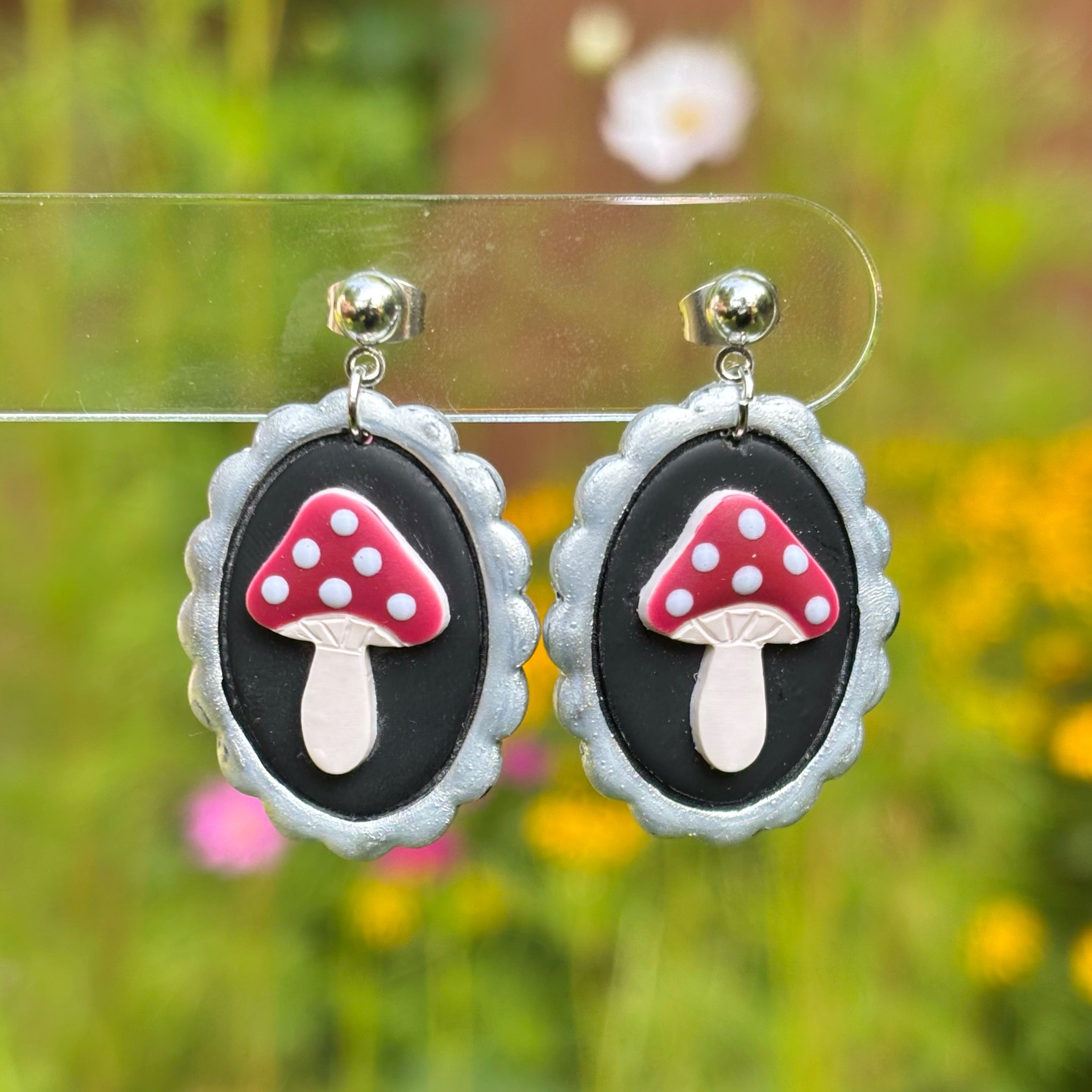 Framed Mushroom Dangles