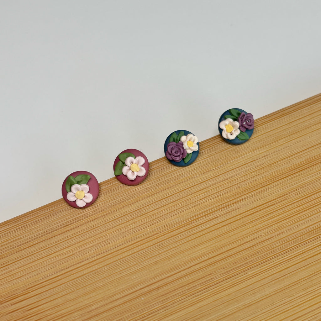 Tiny Floral Studs
