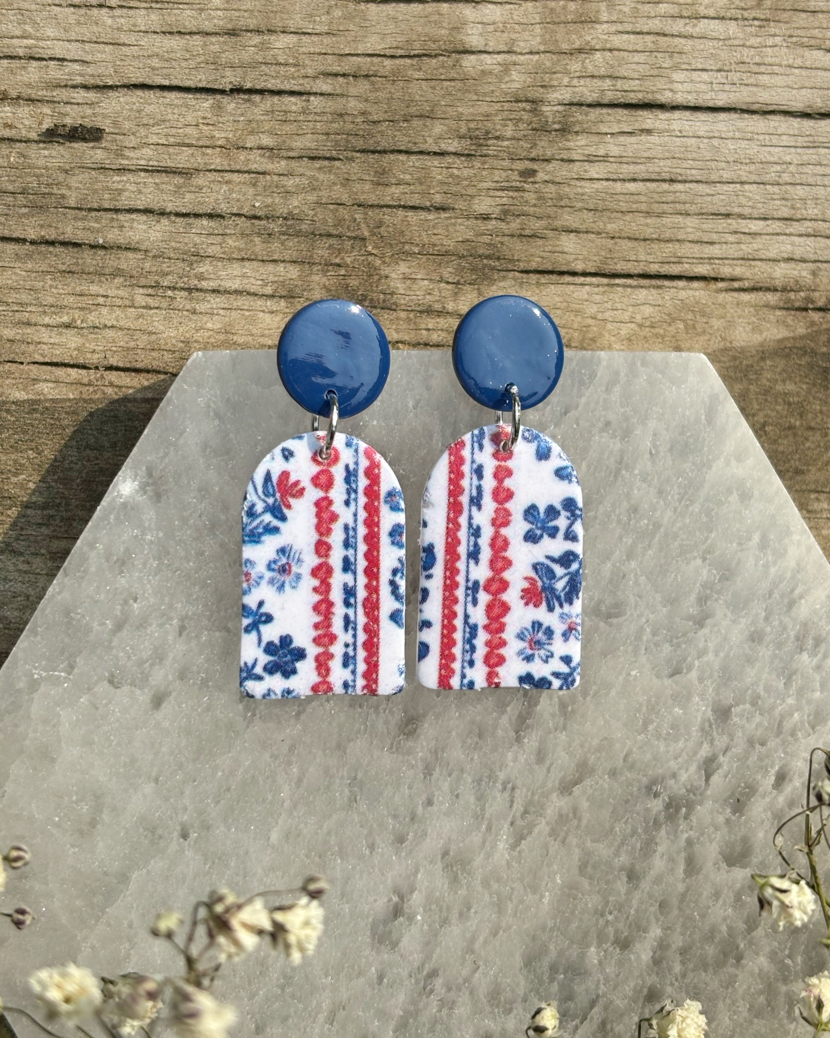 Red White & Blue Pendant Dangles