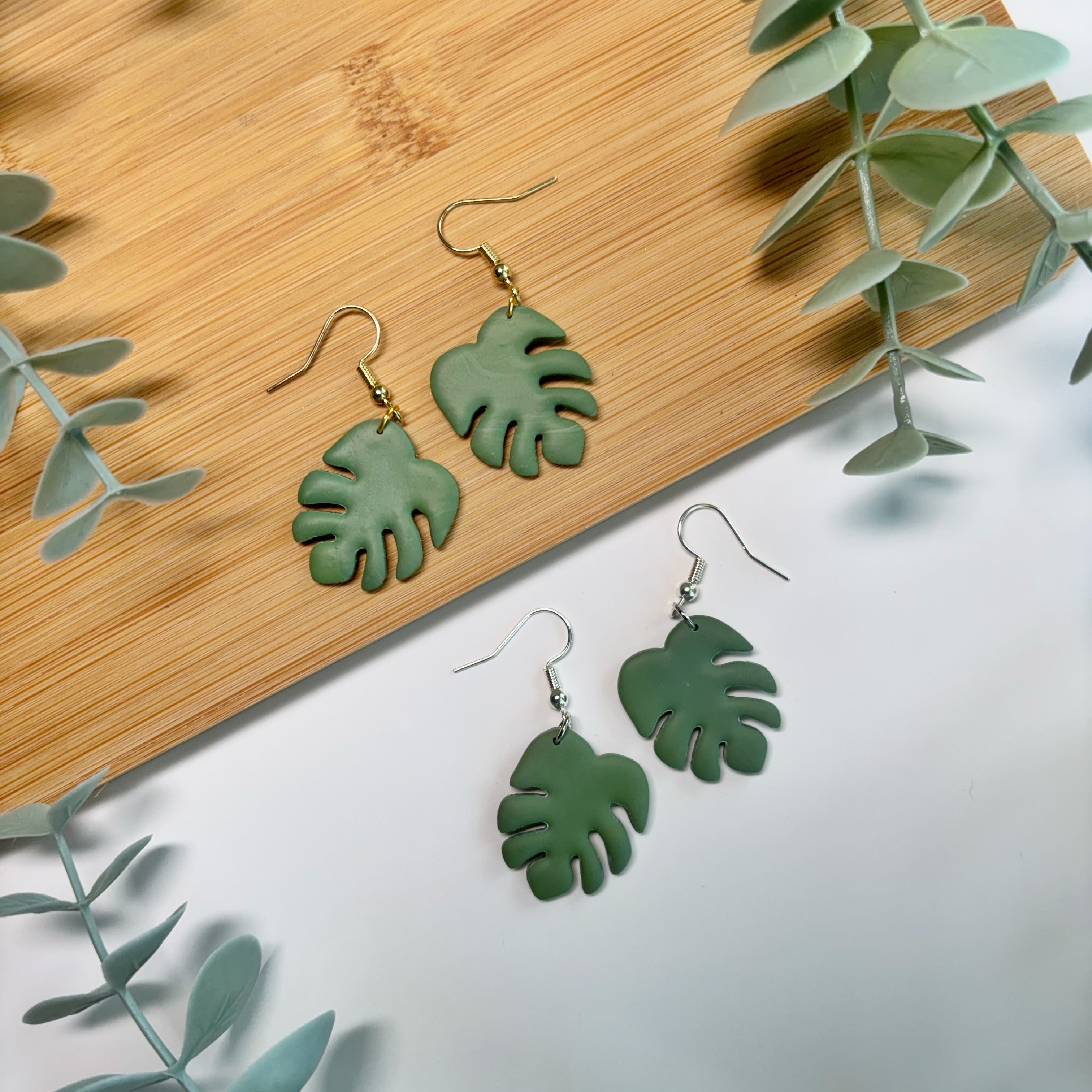 Monstera Leaf Dangles
