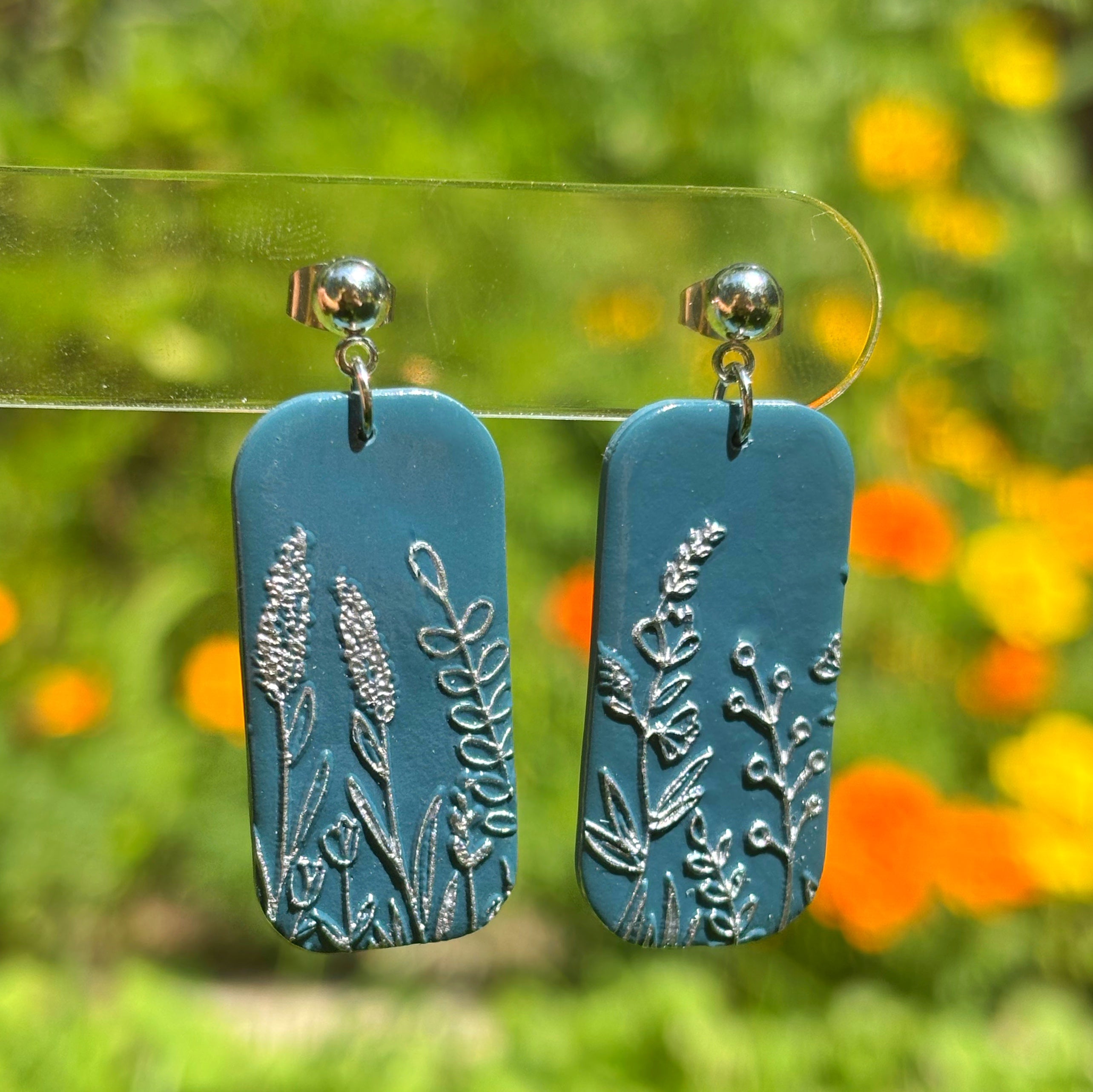 Gilded Floral Dangles
