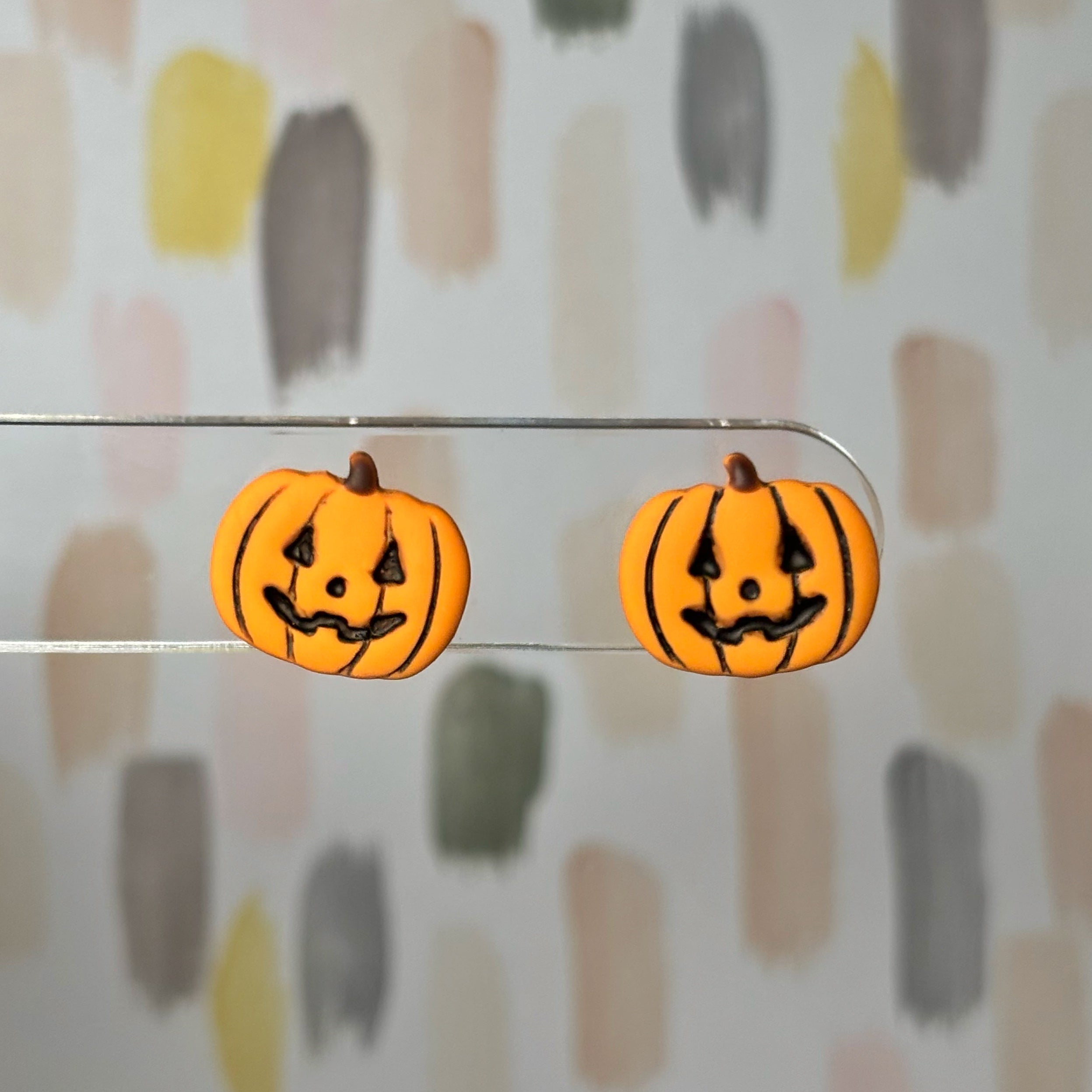 Jack-O-Lantern Studs