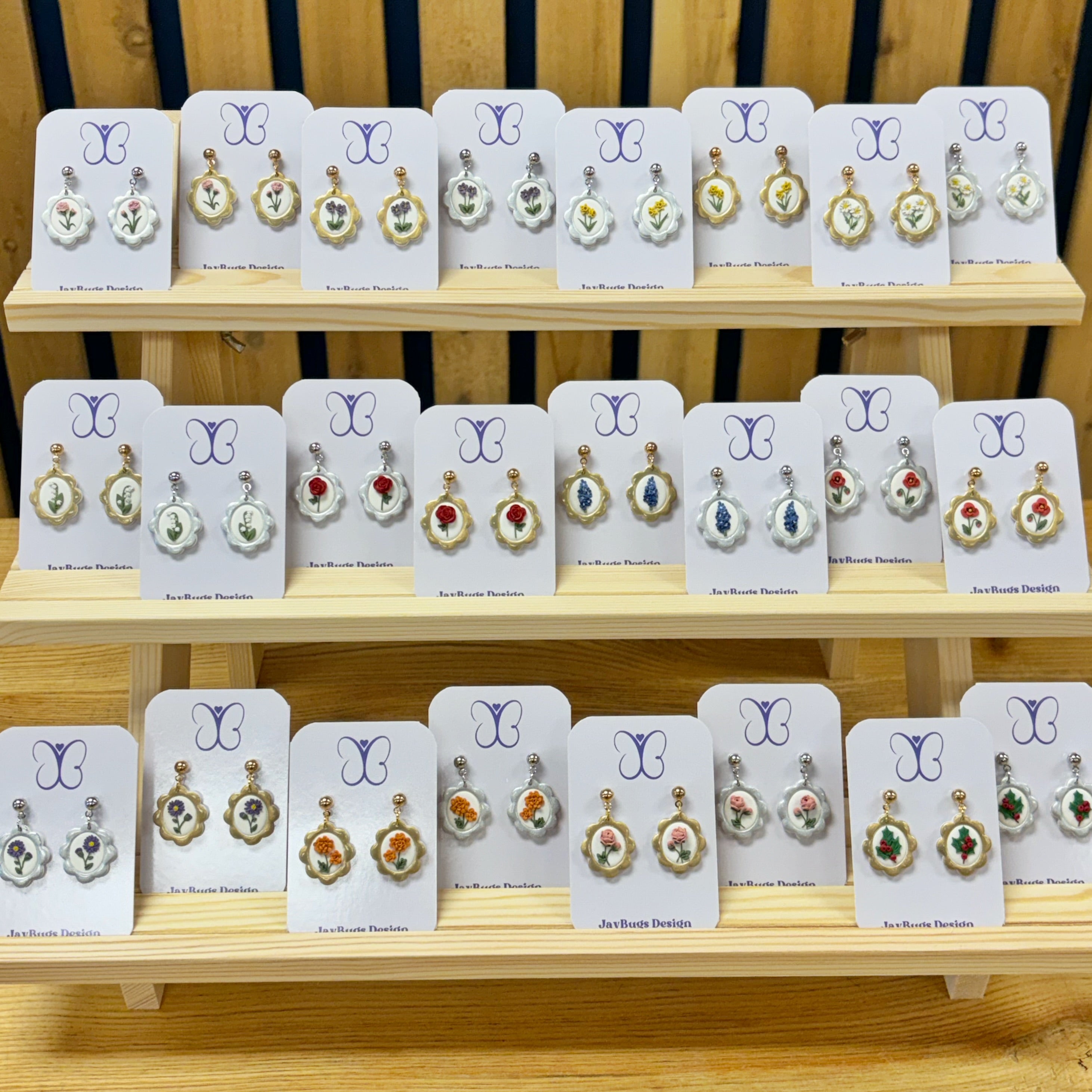 Birth Flower Dangles