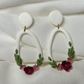 Large Open Floral Dangles