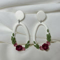 Large Open Floral Dangles