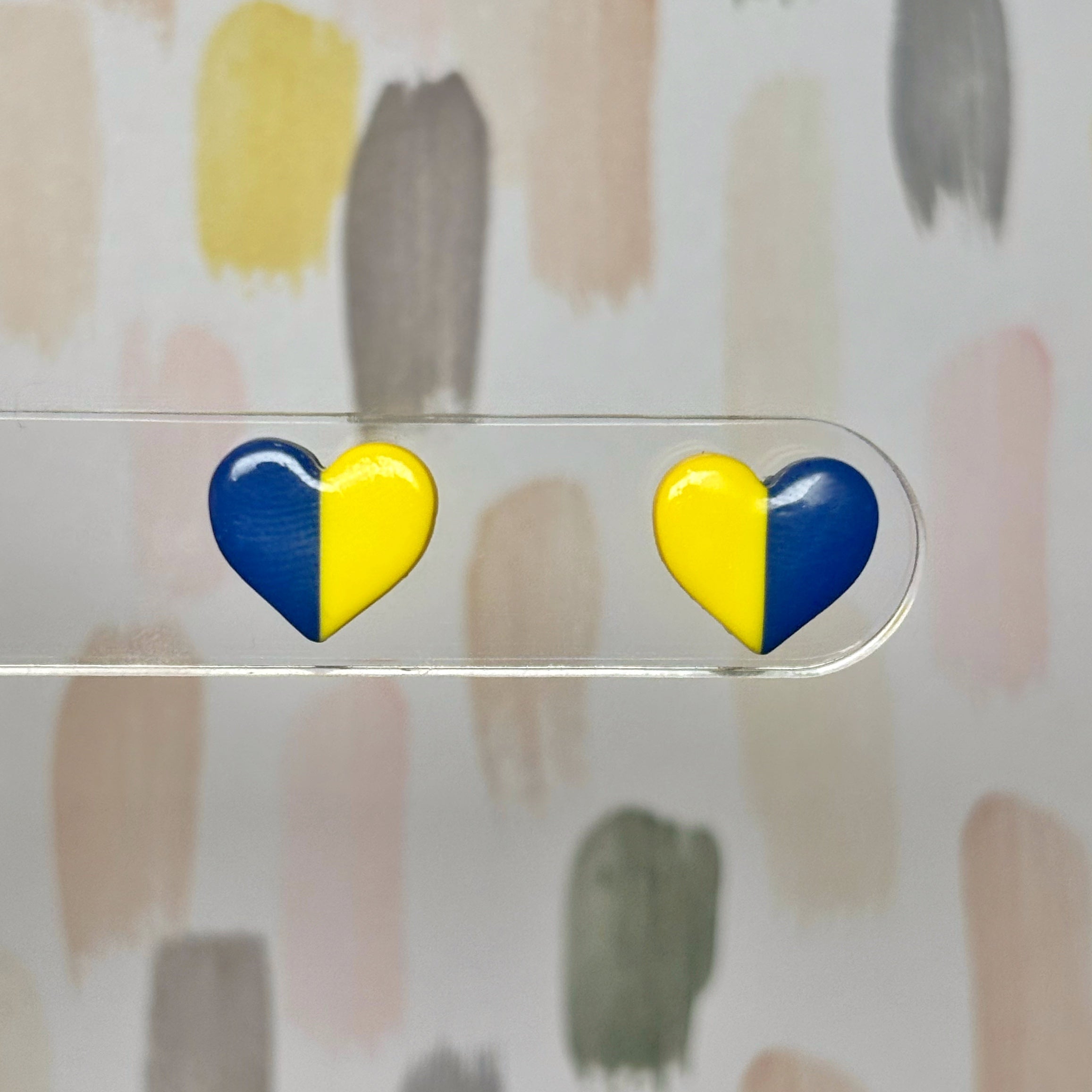 Split Heart Studs