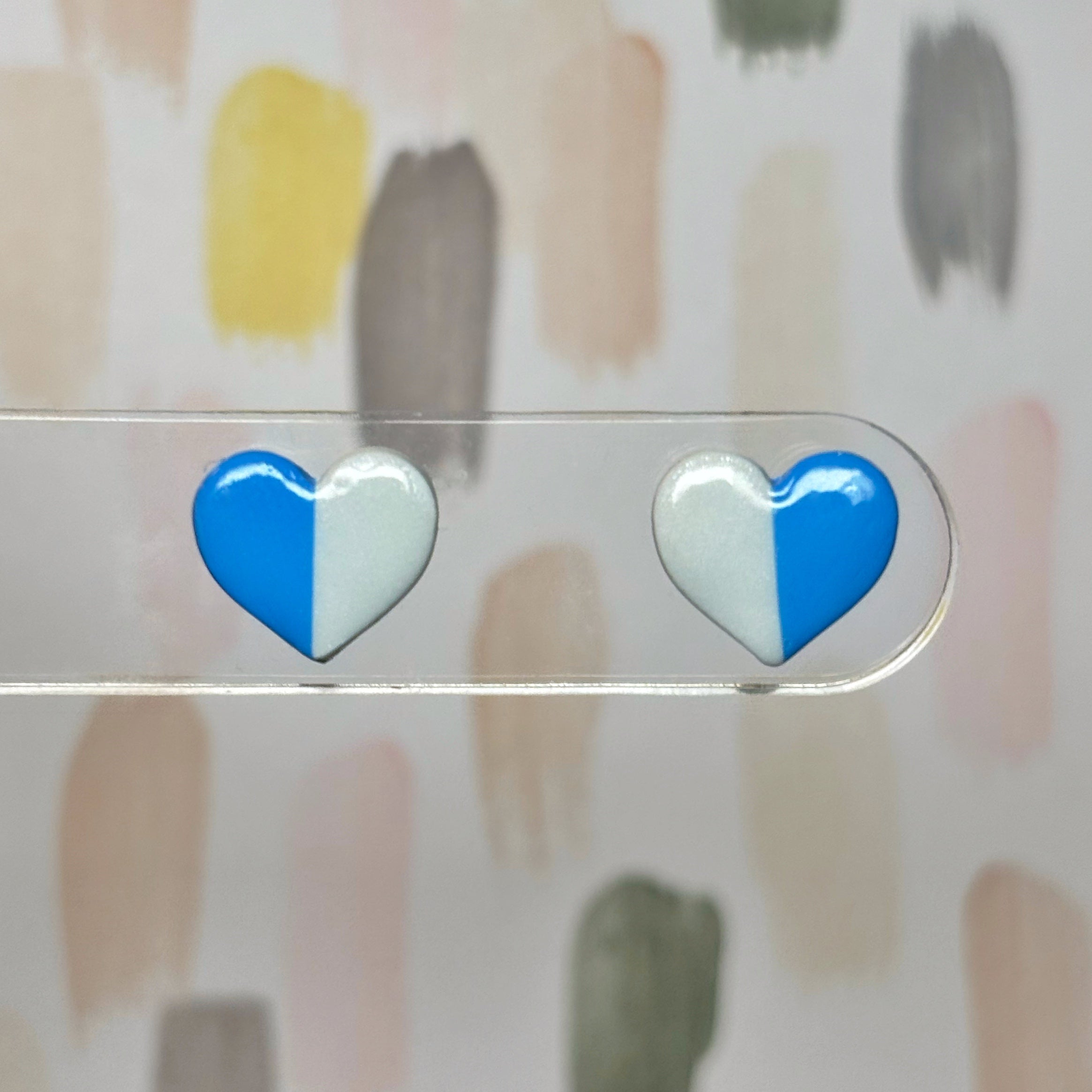 Split Heart Studs