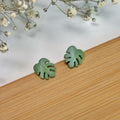 Monstera Leaf Studs