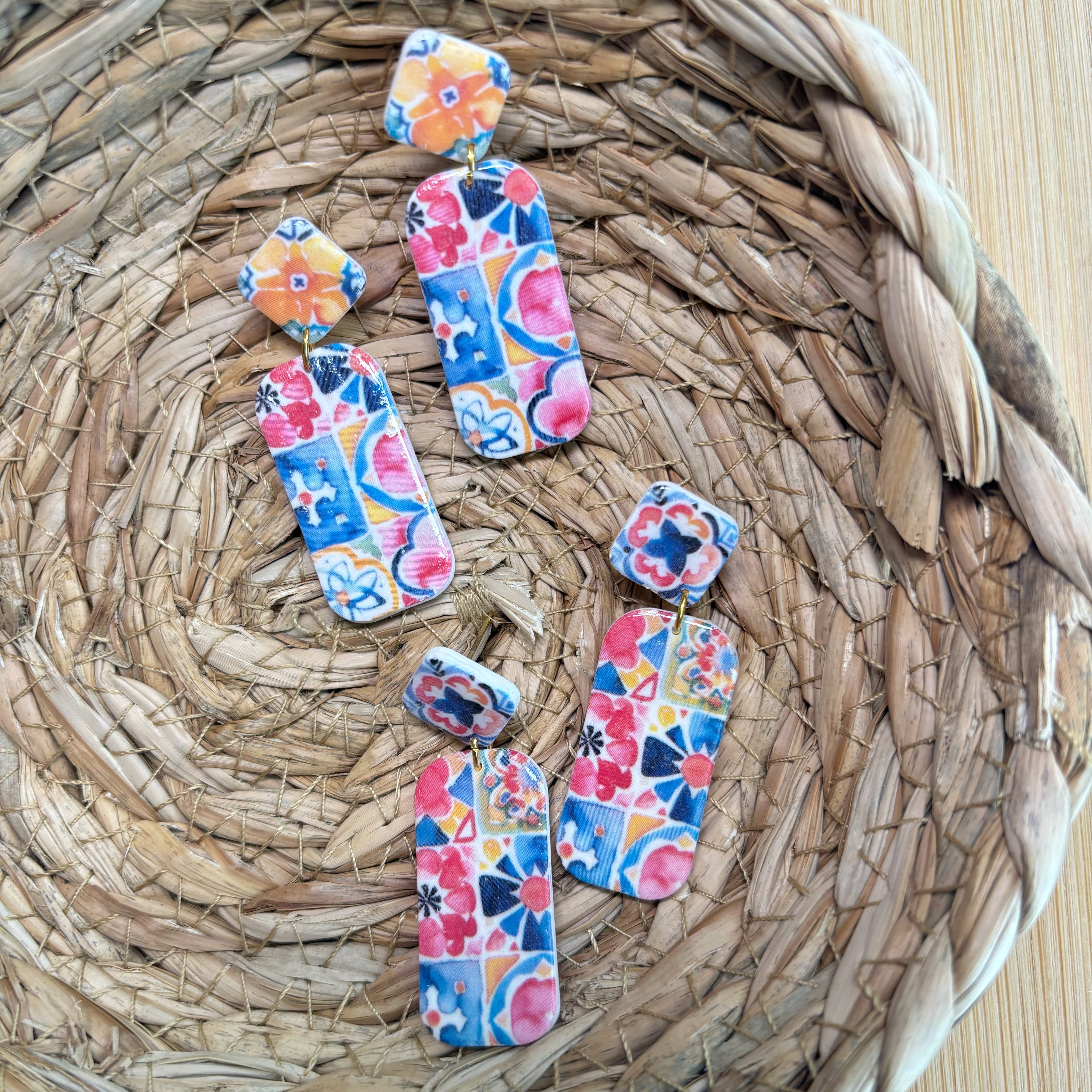 Long Tile Dangles