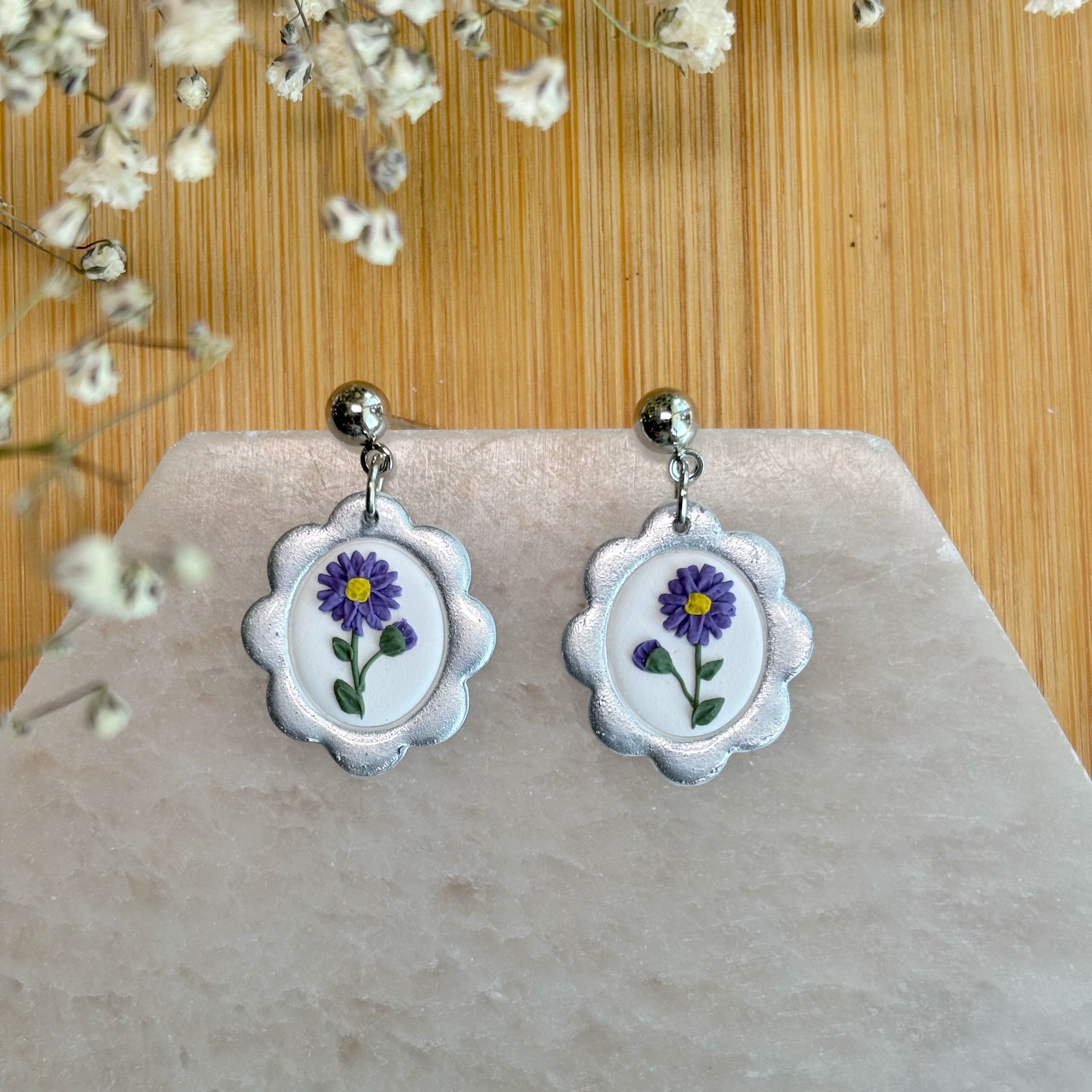 Birth Flower Dangles