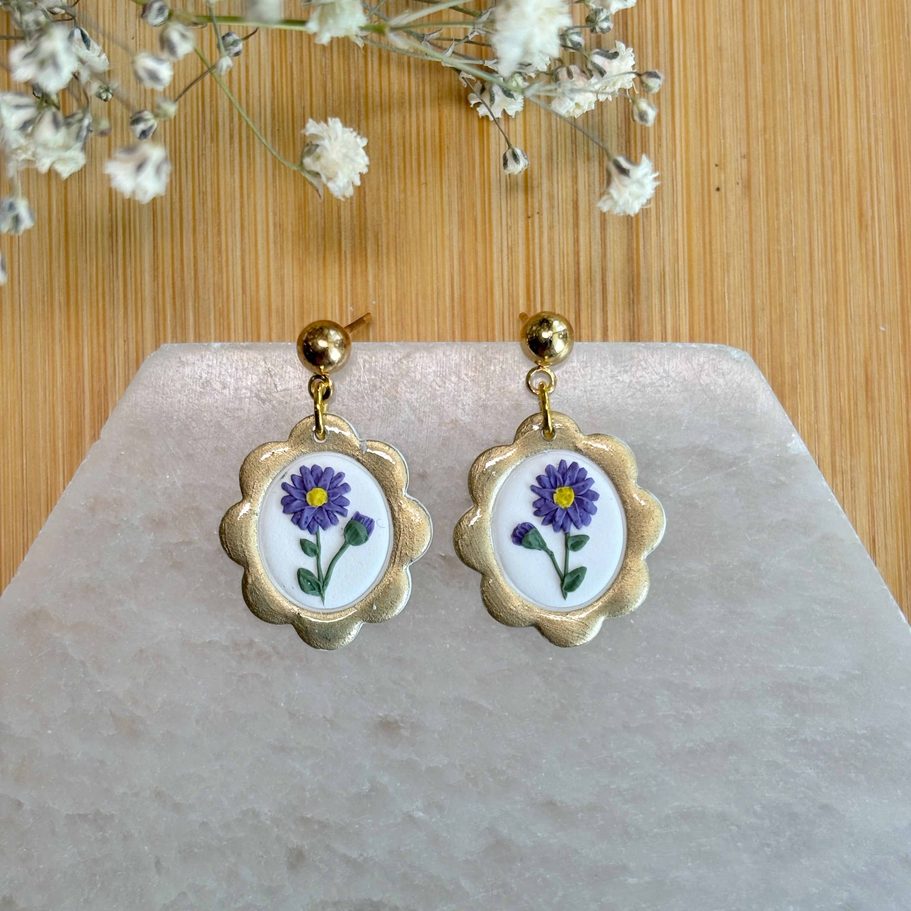 Birth Flower Dangles