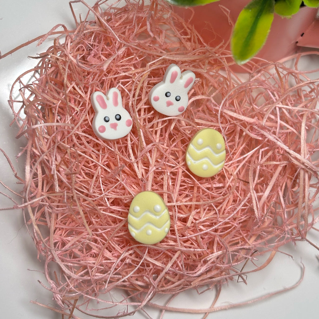 Bunny & Egg Stud Duo